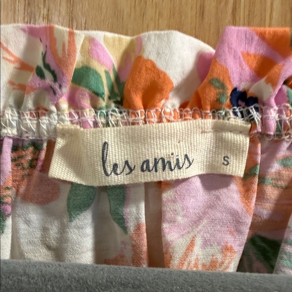 Les Amis Stunning Floral Women's Off The Shoulder Feminine Cottagecore Top Sz S - Picture 4 of 8